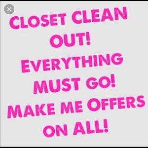 Everything in my closet must go